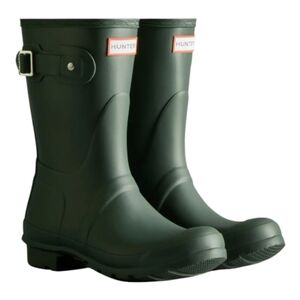 Hunter Original Short Boots Green Women's 8